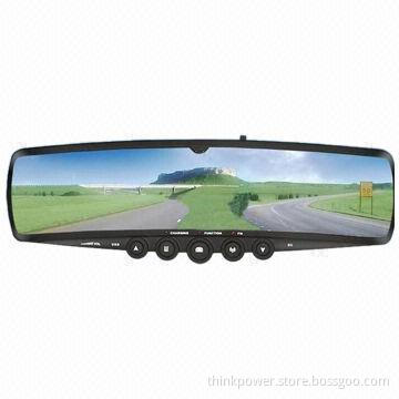 Car Black Box/DVR with Built-in Rear-view Mirror, for Vehicles, Track and Safety